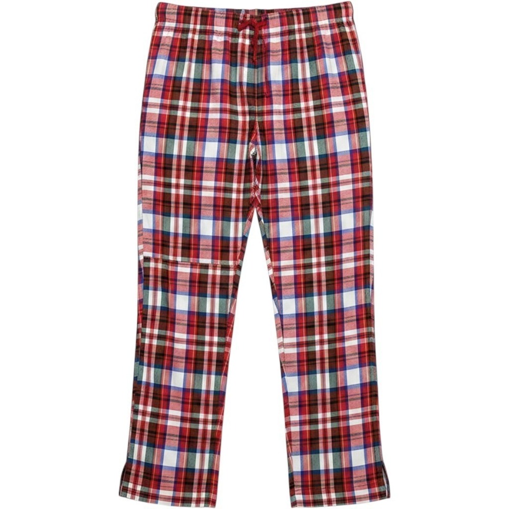J. Crew Pjs Red White‎ Plaid Pajama Pants Cotton Tartan - Medium